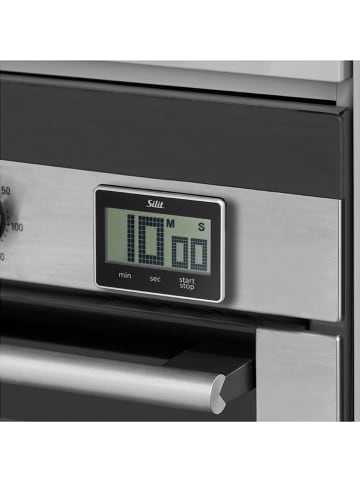 Silit Kurzzeitwecker "Attimo" in Schwarz - (B)9 x (H)7 cm