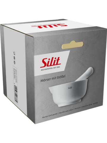 Silit 2tlg. Mörser-Set  in Weiß - Ø 10 cm