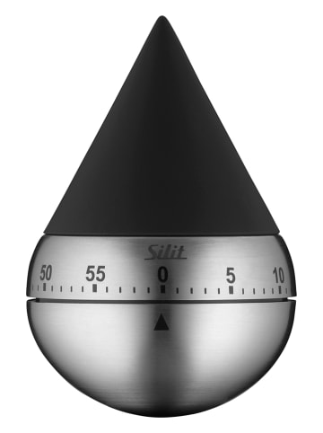 Silit Kurzzeitmesser "Swing" in Schwarz - (H)11 x Ø 7 cm