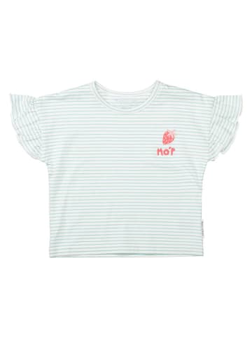 Marc O'Polo Junior Shirt in Weiß/ Türkis
