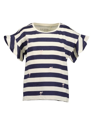 Blue Seven 2er Set: Shirts in Dunkelblau/ Creme