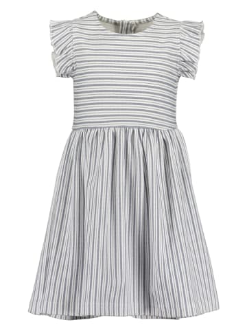 Blue Seven Kleid in Grau/ Weiß