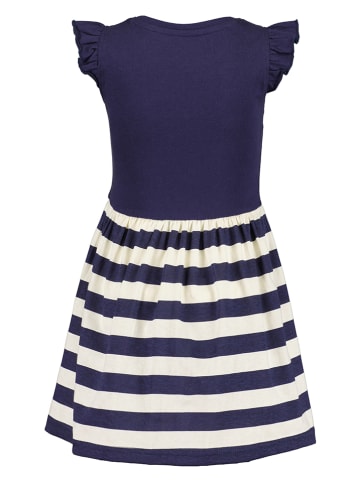 Blue Seven Kleid in Dunkelblau/ Weiß