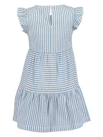 Blue Seven Kleid in Hellblau/ Weiß
