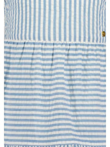 Blue Seven Jurk lichtblauw/wit