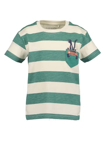 Blue Seven Shirt groen/crème