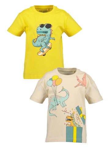 Blue Seven 2er Set: Shirts in Gelb/ Beige