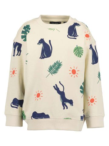 Blue Seven Bluza w kolorze kremowym ze wzorem