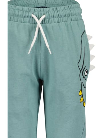 Blue Seven Spodnie dresowe w kolorze zielonym