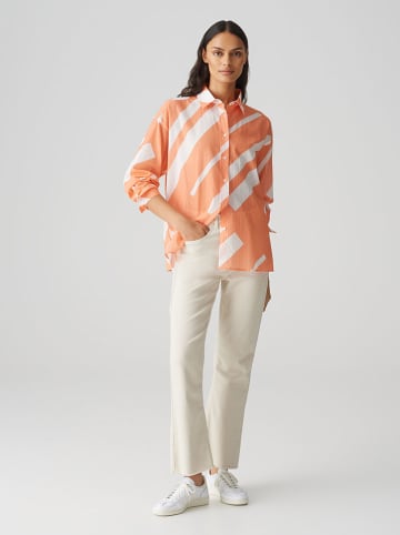 OPUS Blouse oranje/wit