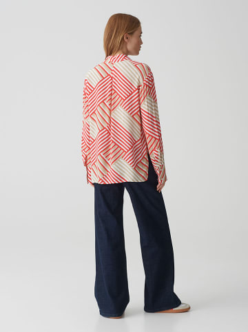 OPUS Blouse beige/rood