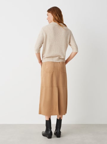 OPUS Sweter w kolorze beżowym