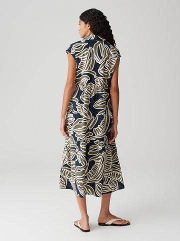 OPUS Jurk grijs/zwart