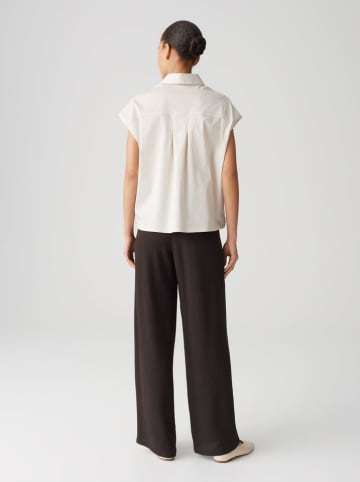 OPUS Bluzka "Fajora" w kolorze kremowym