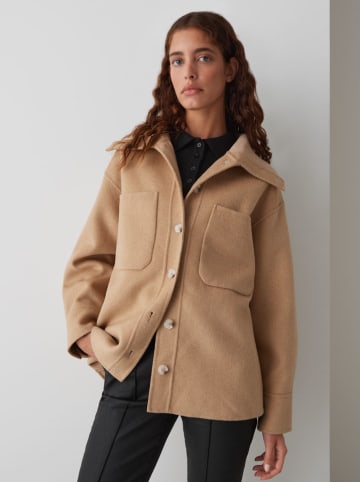 OPUS Kurtka koszulowa "Josia" w kolorze jasnobrązowym