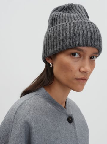 Someday Czapka beanie "Beky" w kolorze antracytowym