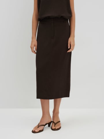 Someday Spódnica "Olini" w kolorze ciemnobrązowym