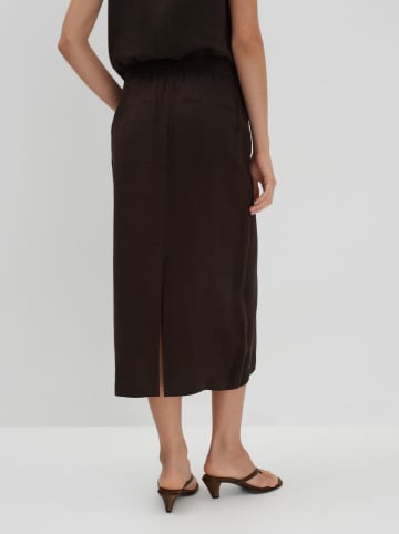 Someday Spódnica "Olini" w kolorze ciemnobrązowym