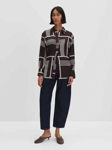 Someday Blouse bruin/wit