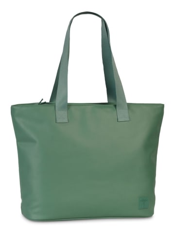 Derbe Schultertasche in Grün - (B)39 x (H)34 x (T)15 cm