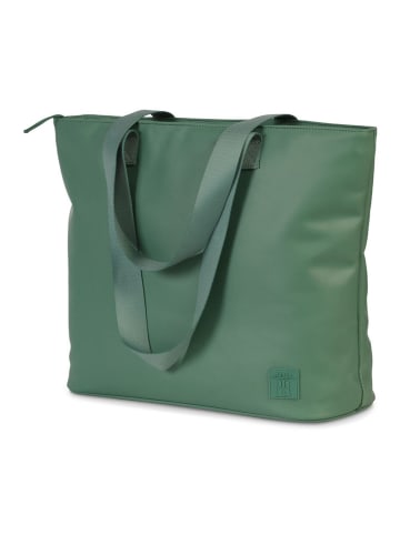 Derbe Schultertasche in Grün - (B)39 x (H)34 x (T)15 cm