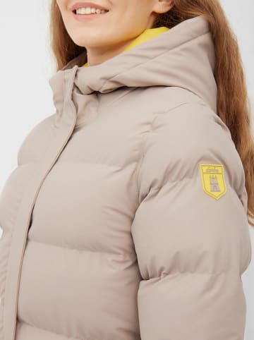 Derbe Wintermantel in Beige