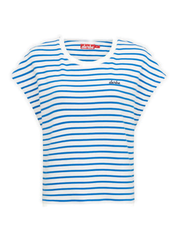 Derbe Shirt in Weiß/ Blau