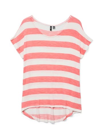 Vero Moda Shirt koraalrood/wit