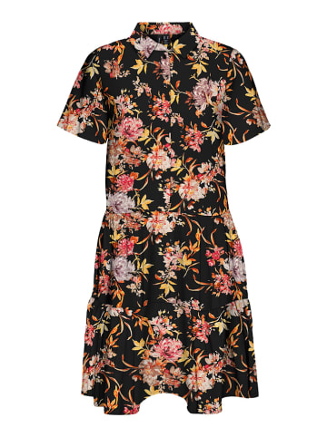 Vero Moda Sukienka "Jeanett" w kolorze czarnym ze wzorem