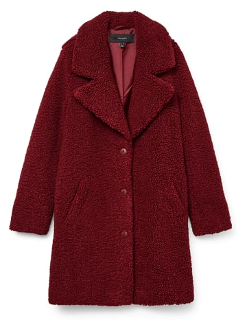 Vero Moda Teddymantel bordeaux