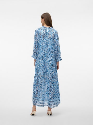 Vero Moda Kleid in Hellblau/ Weiß