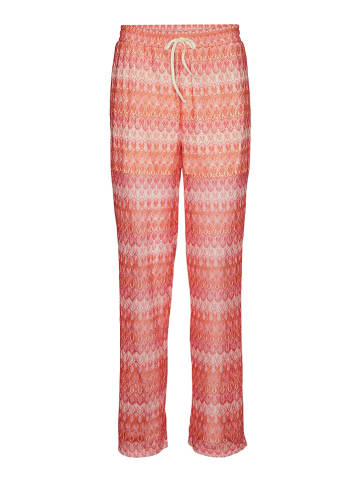 Vero Moda Spodnie "Dicte" w kolorze jasnoróżowo-czerwonym