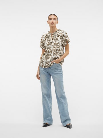 Vero Moda Bluse "Imma" in Khaki/ Creme