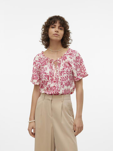 Vero Moda Bluse "Imma" in Pink/ Creme