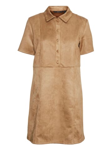 Vero Moda Kleid in Hellbraun