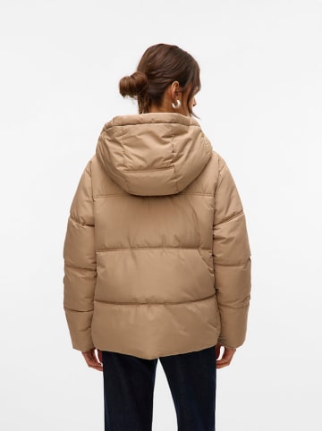 Vero Moda Doorgestikte jas beige