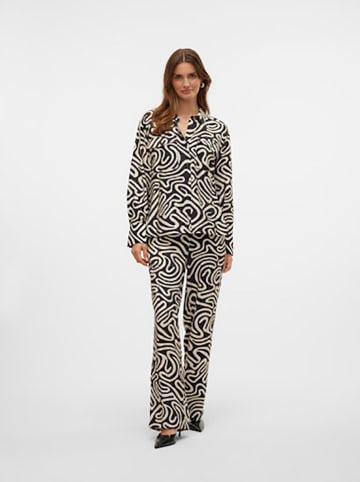 Vero Moda Bluzka w kolorze czarno-beżowym