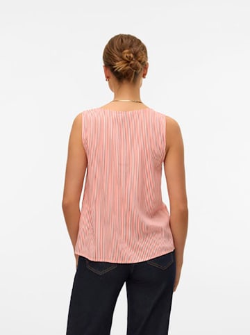 Vero Moda Top in Rot/ Weiß
