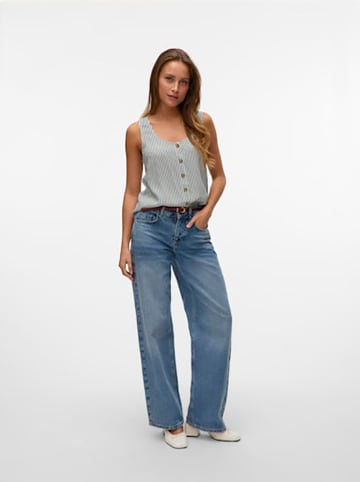 Vero Moda Top w kolorze biało-zielonym