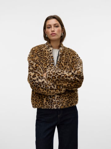 Vero Moda Kunstpelzjacke "VMSONJALIGA" in Beige