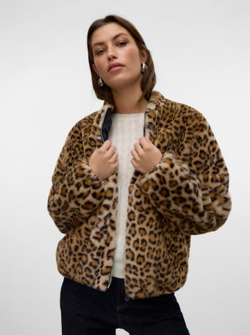 Vero Moda Kunstpelzjacke "VMSONJALIGA" in Beige