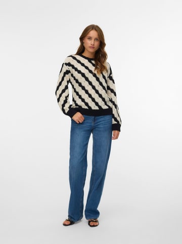 Vero Moda Sweter w kolorze czarno-beżowym