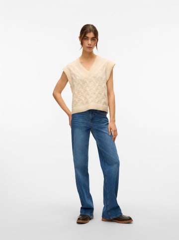 Vero Moda Bezrękawnik w kolorze beżowym