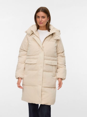 Vero Moda Cord-Wintermantel "DEBRA FIE" in Beige