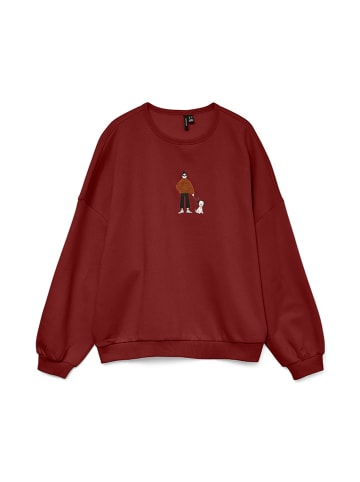 Vero Moda Sweatshirt in Bordeaux