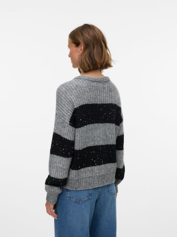 Vero Moda Sweter w kolorze szaro-czarnym