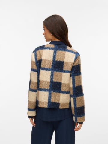 Vero Moda Teddyjas beige/donkerblauw