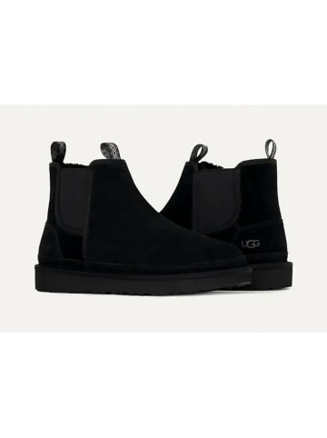 UGG Leder-Chelsea-Boots "Neumel" in Schwarz
