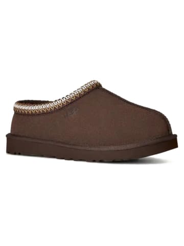UGG Skórzane kapcie "Tasman II" w kolorze brązowym