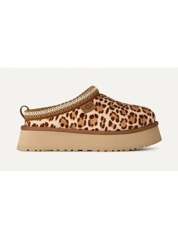UGG Leder-Hausschuhe "Tazz Plains-Felecity" in Beige/ Hellbraun